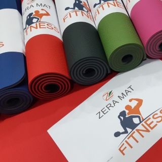 Thảm FITNESS #Zera Mat 8mm 2 lớp - Tặng kèm túi