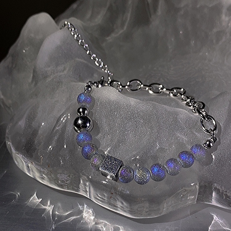 Vòng Tay Đính Hạt Hình Ngôi Sao Phong Cách hip hop Thời Trang Mới Cao Cấp Dành Cho Nam Nữ