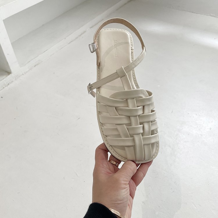 [ Mã 66CBSALE giảm 30K đơn 200K] Sandal Đế Phẳng Mũi Tròn Thời Trang Đi Biển Thoải Mái Cho Nữ | BigBuy360 - bigbuy360.vn