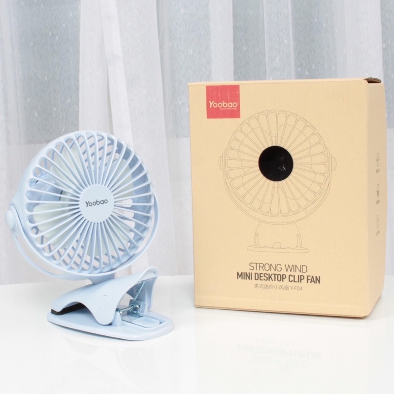 QUẠT SẠC TÍCH ĐIỆN MINI YOOBAO Pin 6400mah DUNG LƯỢNG CAO NHẤT Dùng Được 32H Liên Tục