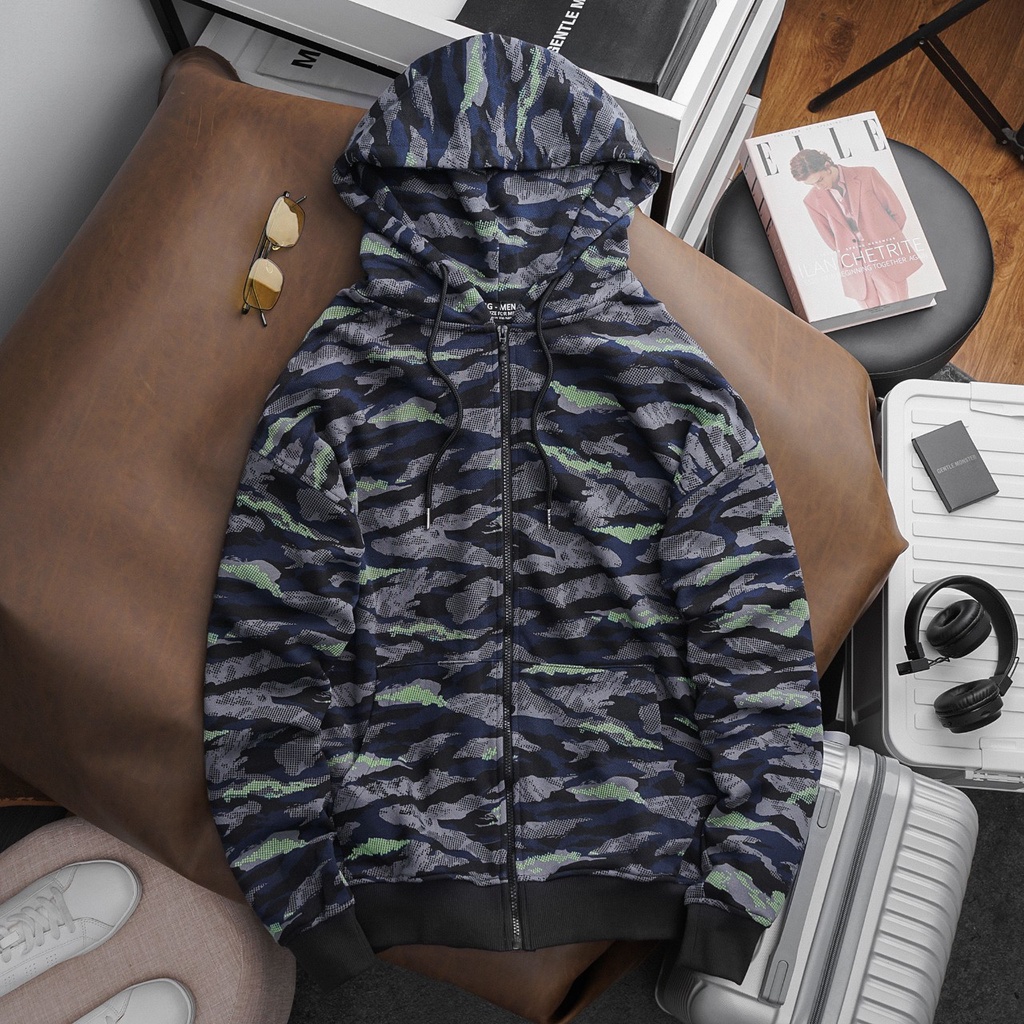 Áo khoác nỉ nam bigsize 90 - 130kg - rằn ri