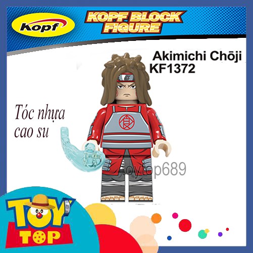 [Một con] ghép Naruto ninja Minifigures các mẫu Akatsuki , Sasuke, làng lá Konoha, làng mây .v..v. KF6118 KF6119