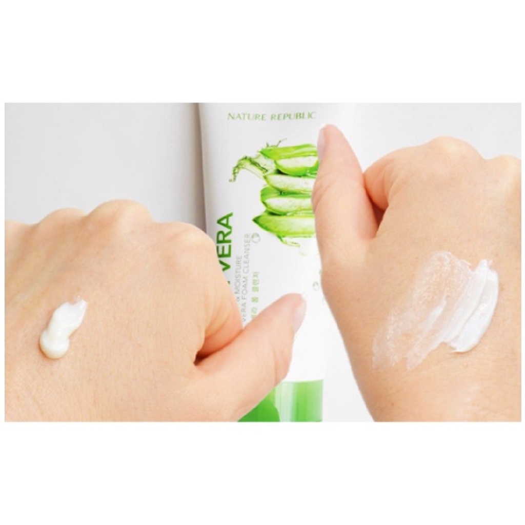 Sữa Rửa Mặt Nature Republic Soothing & Moisture Aloe Vera Foam Cleanser 150ml
