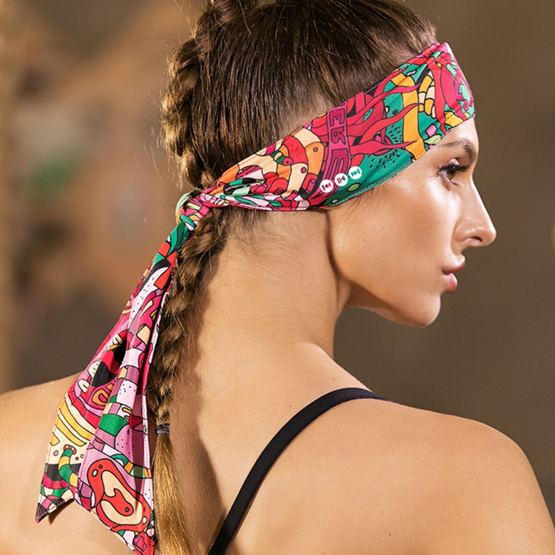 Tai Nghe Khăn Choàng Cổ Kỹ Thuật Số Kết Nối Bluetooth Đa Năng Dùng Khi Tập Yoga / Chạy Bộ