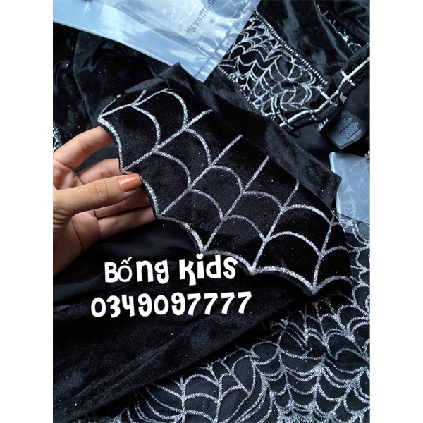 Váy Hoá Trang Bé Gái Vamprire Đen HaM