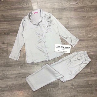 Bộ Pijama Phi Lụa Cổ Bèo_Xưởng May Quang Anh