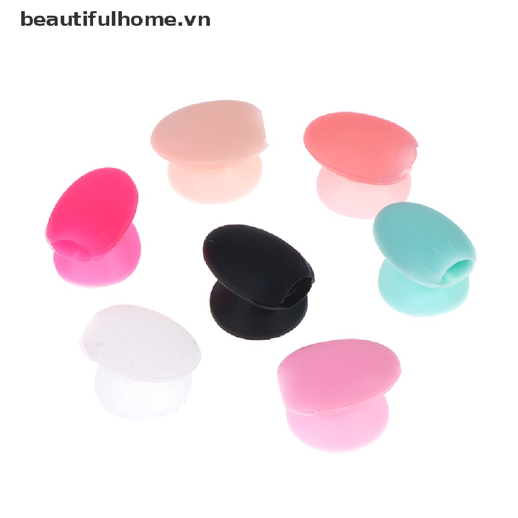 Bộ 5 Vỏ Bọc Silicone Bảo Vệ Cọ Trang Điểm Môi