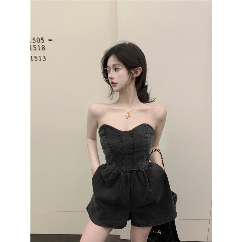 Jump quây, quần ngắn denim cực sang