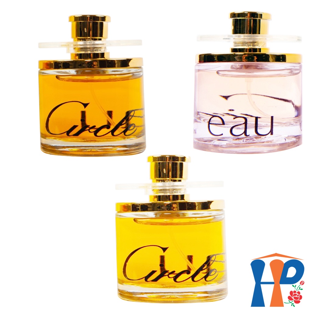 Nước hoa Nữ Eau De Circle EDT 60ml (Cam: hoa cỏ, Hồng: gỗ, Vàng: tiêu đỏ, lưu hương 4-7h) Hani Peni