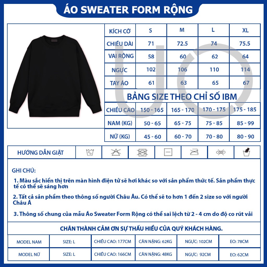 Áo Sweater Form Rộng Nam Nữ URBAN OUTFITS In BOTS UO SWO26 Dáng Unisex Thun Cotton Nỉ 4 Chiều