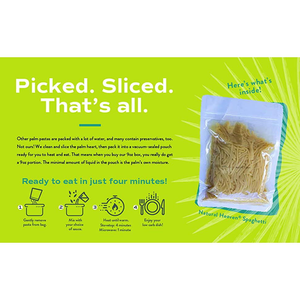MÌ Ý Spaghetti - Natural Heaven Veggie Pasta, 255g (9oz)