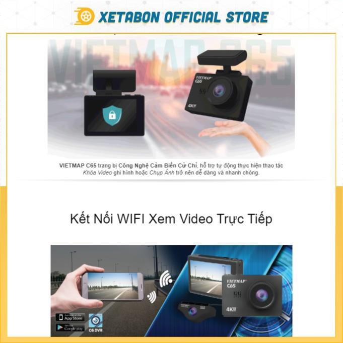 VIETMAP C65 - Camera Hành Trình Ô Tô Màn Hình Cảm Ứng, Cảnh Báo Giọng Nói, Quay Góc Rộng 170 độ Full HD | BigBuy360 - bigbuy360.vn