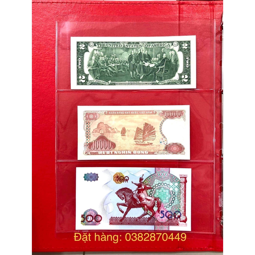 Bìa Album Đựng - Bảo Quản Tiền Giấy, Tiền Xu, Tem Sưu Tầm Chính Hãng PCCB Đài Loan( Hình Thật)