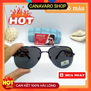 Kính râm mát nam thời trang cao cấp hàng hiệu đẹp chống tia uv chống chói lóa tốt bảo hàng 6 tháng CANAVARO SHOP LC040