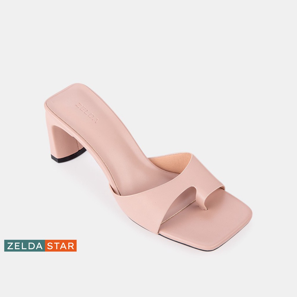 Guốc Zelda Star gót vuông 6cm dây bản lớn - GN012820