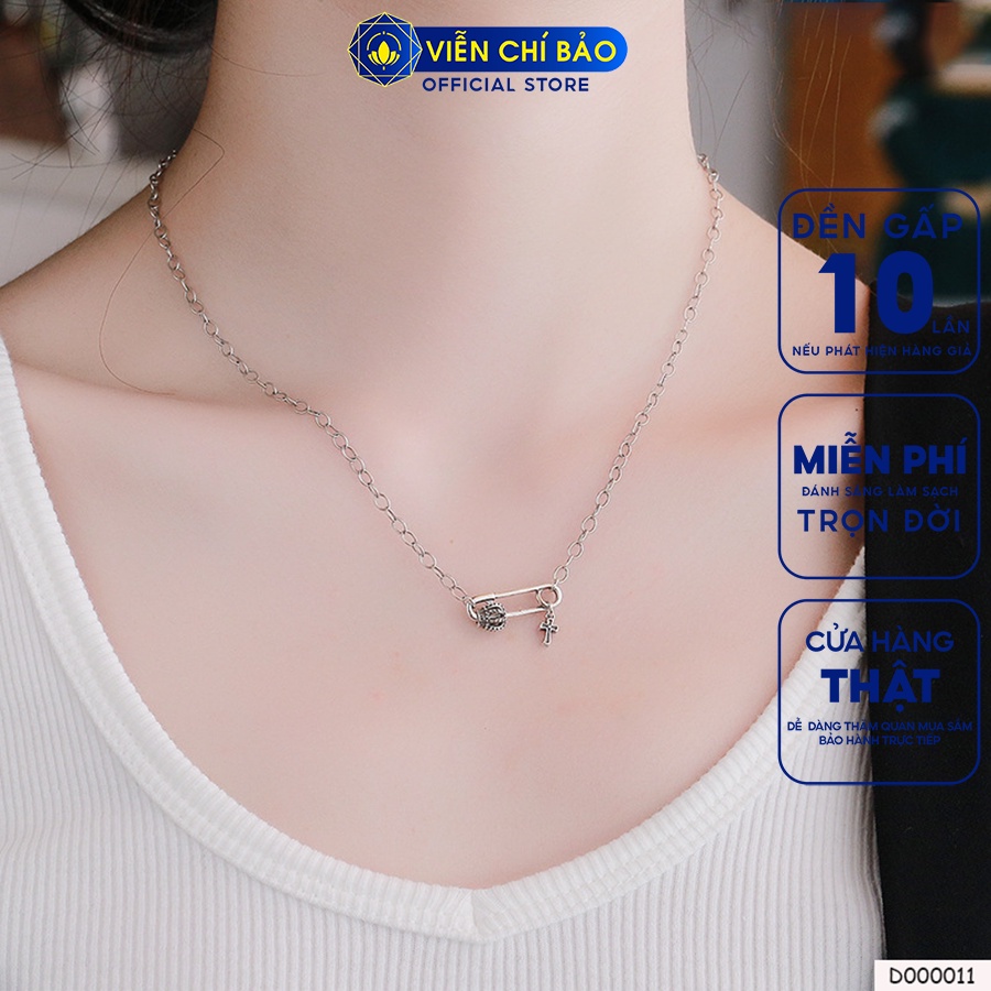 Dây chuyền bạc nữ kim băng vương miện chất liệu bạc 925 thời trang phụ kiện trang sức Viễn Chí Bảo D000011