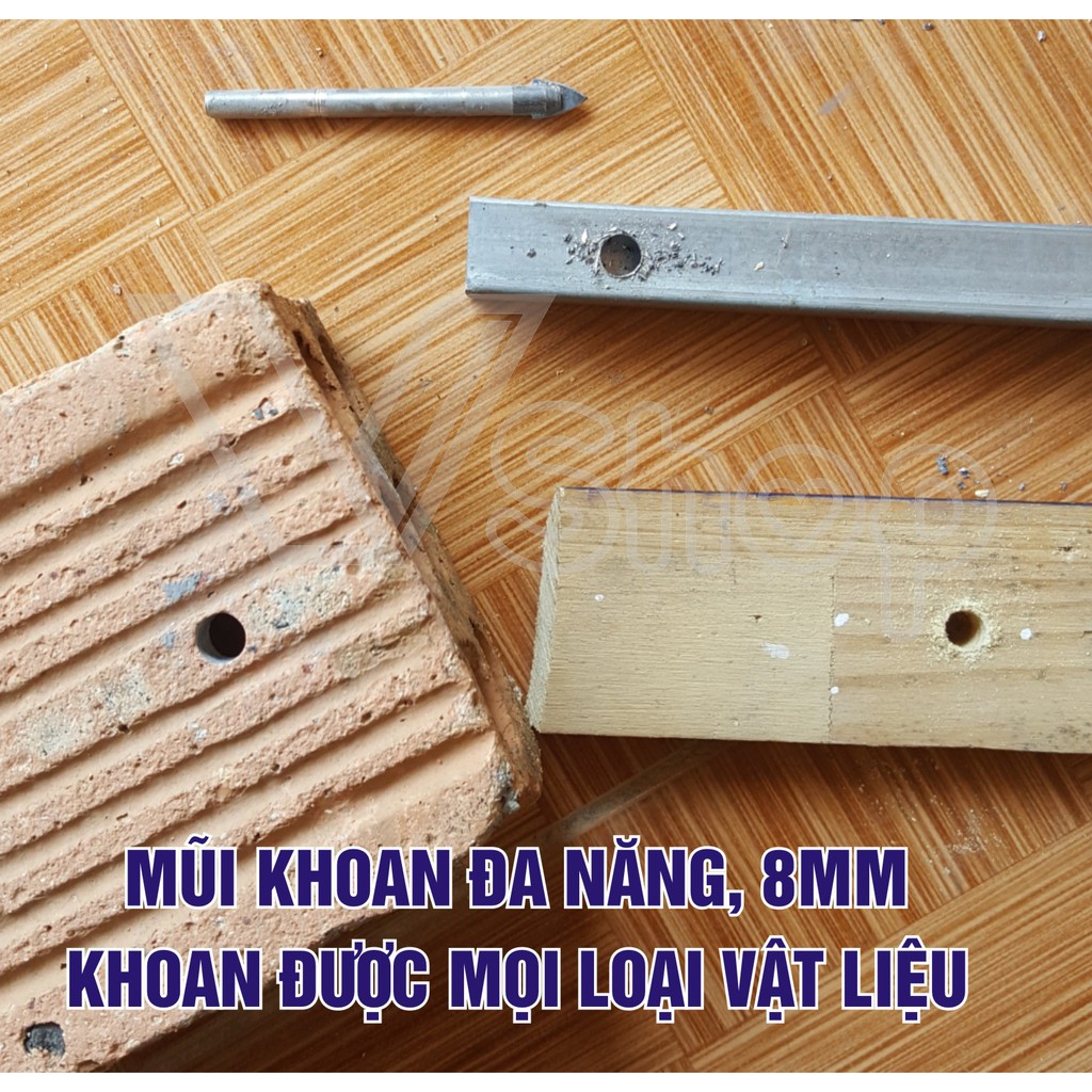 Bộ, 10 đầu bắn vít, có nam châm tăng cường. tặng mũi khoan đa năng