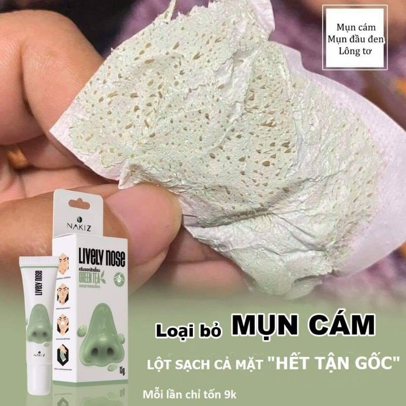 NAKIZ LIVELY NOSE | Kem lột mụn cám, mụn đầu đen - Chính hãng Nakiz Thái Lan