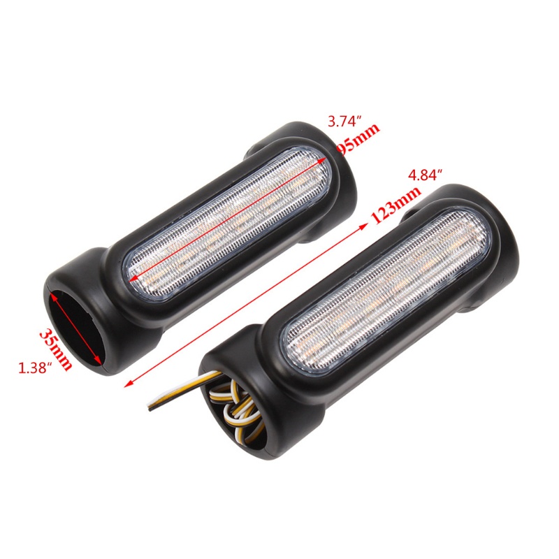 Đèn LED tín hiệu màu hổ phách bằng kim loại cho xe mô tô