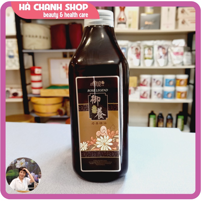 Dầu Massage Body ROSE LEGEND Dầu Gừng Hoa Hồng Đả Thông Kinh Lạc Mát Xa Toàn Thân Hương Gừng Hoa Hồng Thơm Chai 850ml