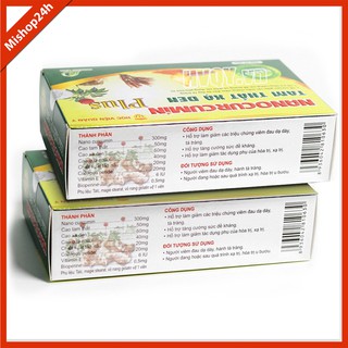 Bộ 2 hộp Nano Curcumin Tam Thất Xạ Đen Plus Học Viện Quân Y