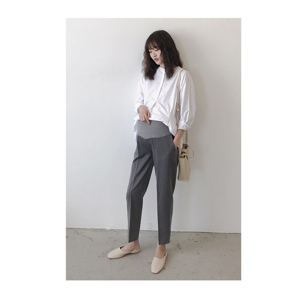 Quần Bầu Xinh Quần Vải Bầu Quần Baggy Bầu Quần Bầu Lửng Trẻ Trung Năng Động Q213