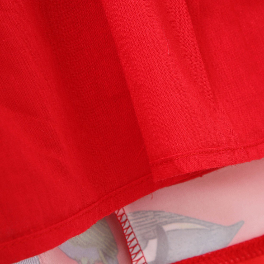 Đầm Sanlutoz Tay Dài In Họa Tiết Chim Hoạt Hình Dành Cho Bé Gái