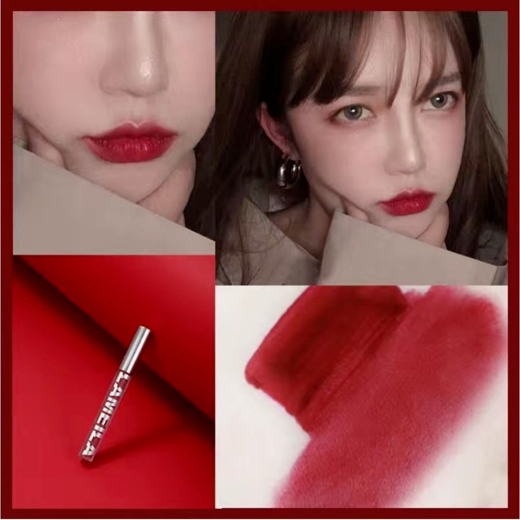 Lip gloss/moisturizing lip gloss, waterproof and sweatproof, no fading, no cup stick, matte lip, lip gloss.