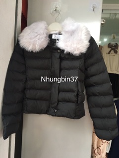 Áo phao cổ Lông nữ hot trend