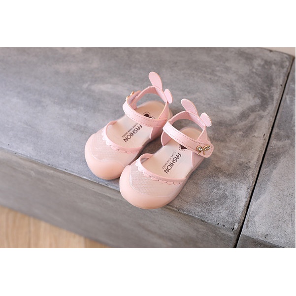MẪU MỚI_ Sandal tập đi 2 nơ cho bé gái xinh xắn đáng yêu size 15-25