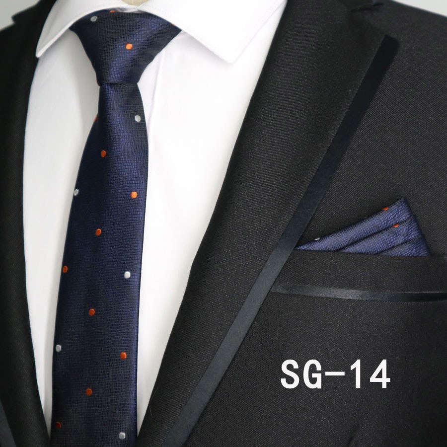 Cà Vạt Lụa Vuông 6CM Sang Trọng Dành Cho Nam