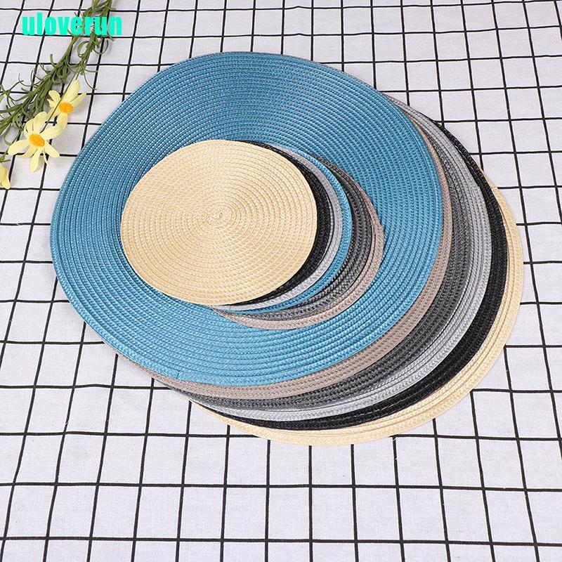 Thảm Lót Bàn Ăn Hình Tròn Bằng Vải Dệt Chịu Nhiệt Chống Trượt Tiện Lợi