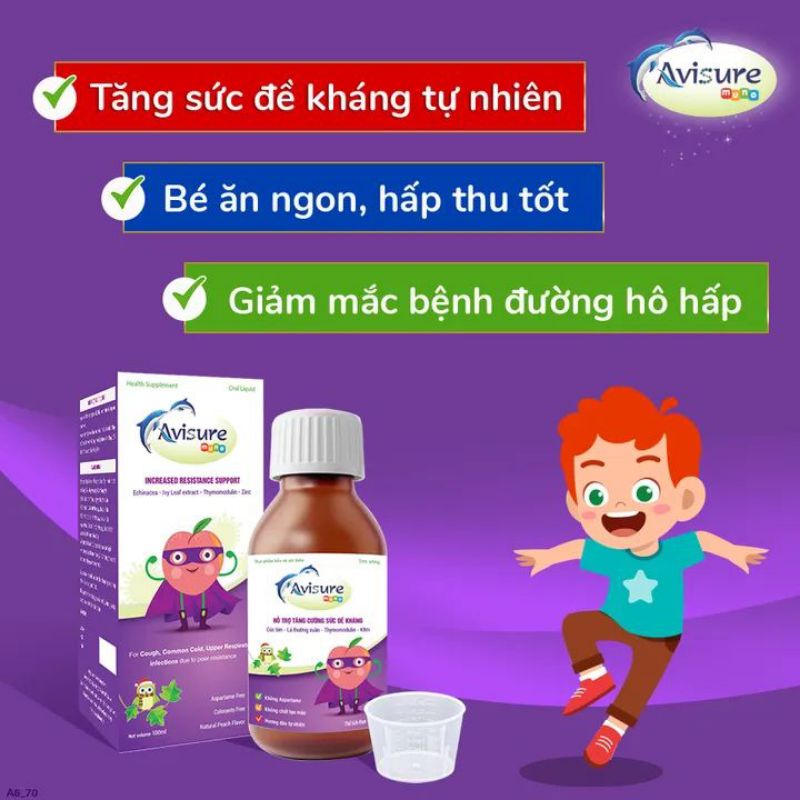 Avisure Muno - tăng sức đề kháng tự nhiên cho bé (chai 100ml)