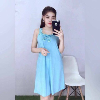 ☂️☂️Đầm thun lạnh mặc nhà cực mát