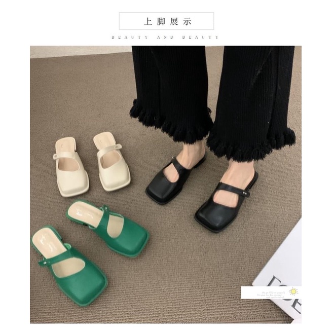 Guốc sục mũi vuông