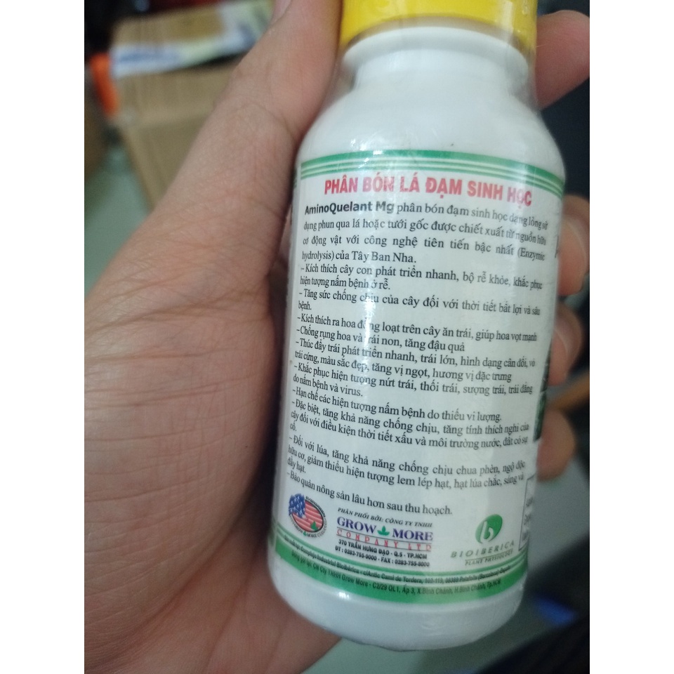 Phân bón Magie hữu cơ - Amino Quelant Mg ( Magie + Axit amin) hàng Mỹ, chai 100 ml