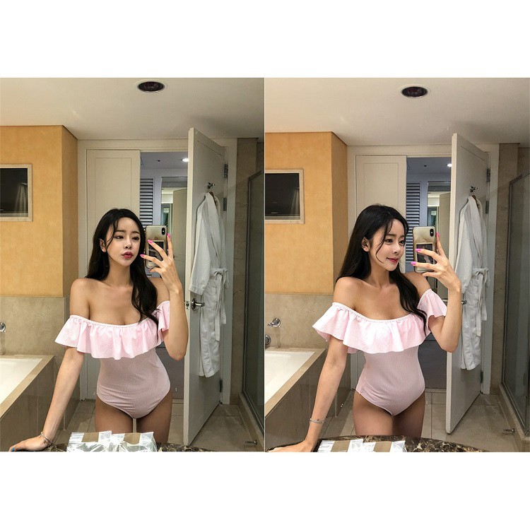 1 mảnh trễ vai sọc xanh/hồng | BigBuy360 - bigbuy360.vn