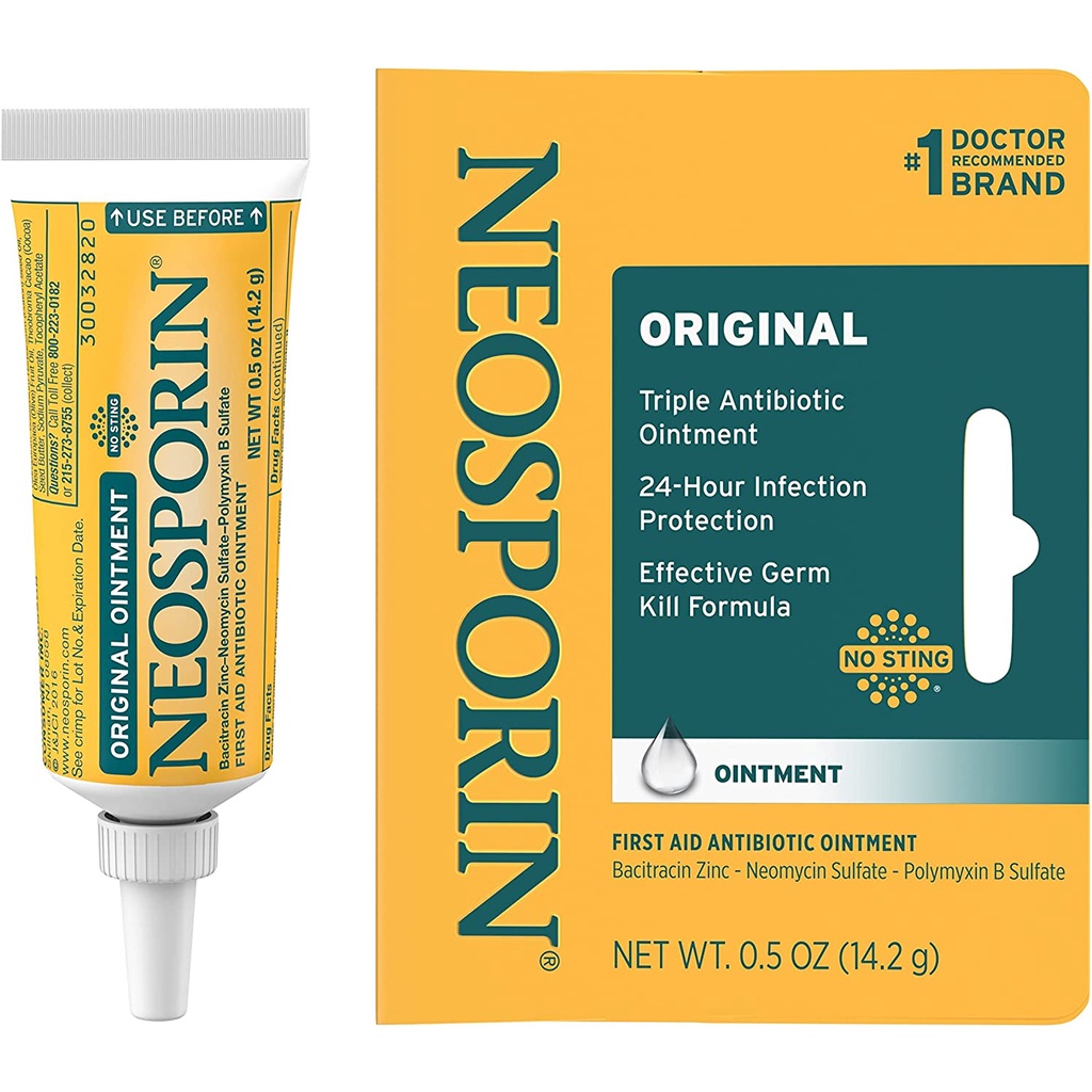 Kem mỡ hỗ trợ làm lành vết thương - Neosporin Original Ointment 14.2g