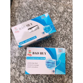 Hộp 50 chiếc khẩu trang y tế kháng khuẩn 4 lớp ( Đủ màu )