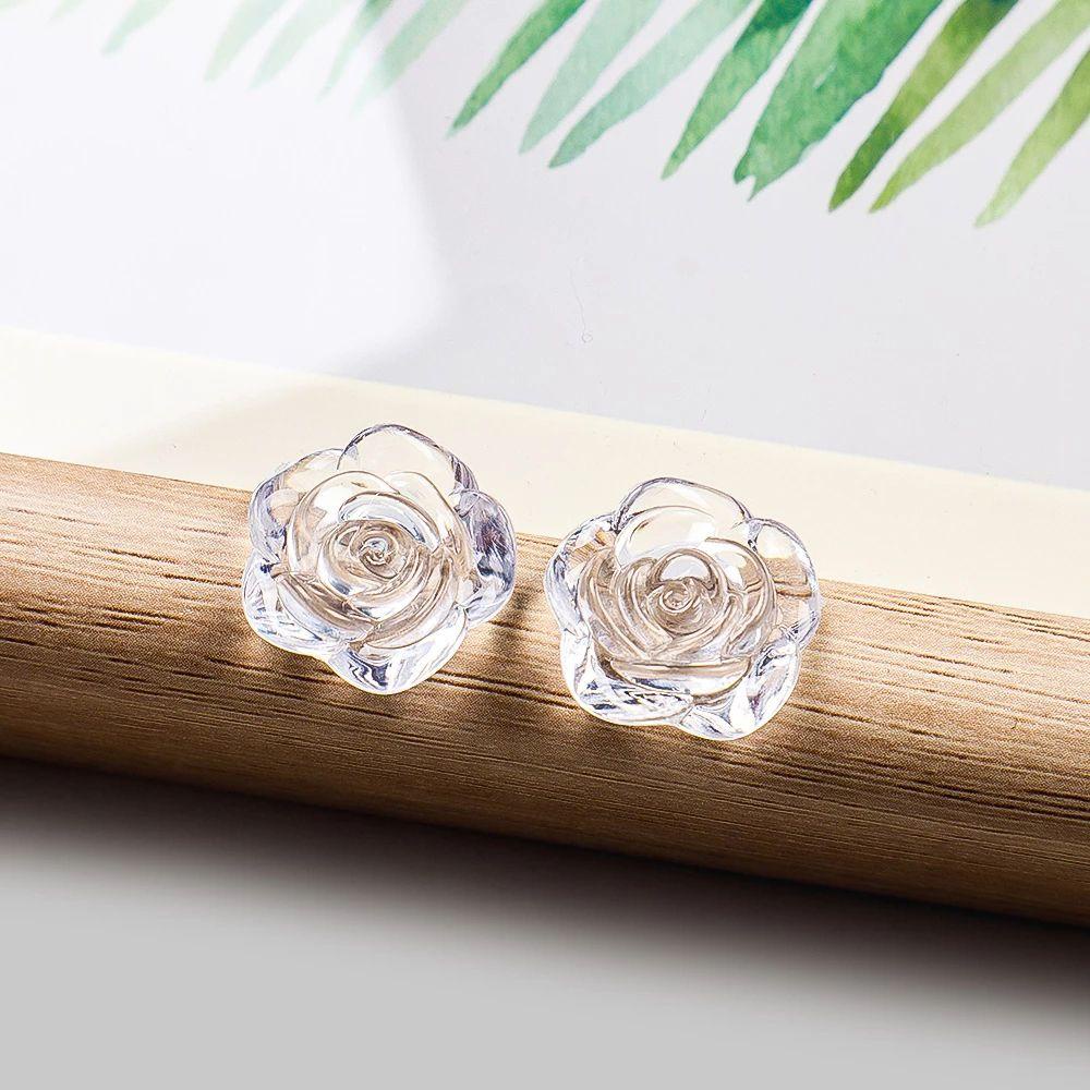 Giá Đỡ Trưng Bày Móng Tay Giả Trong Suốt Hình Hoa Hồng