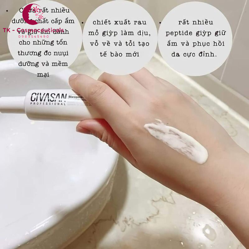 Kem Dưỡng Civasan Sizopirin Cellular Mess Cream Phục Hồi Da Tổn Thương, Giảm Viem, Ngăn Ngừa Dị Ứng Cải Thiện Độ Đàn Hồi