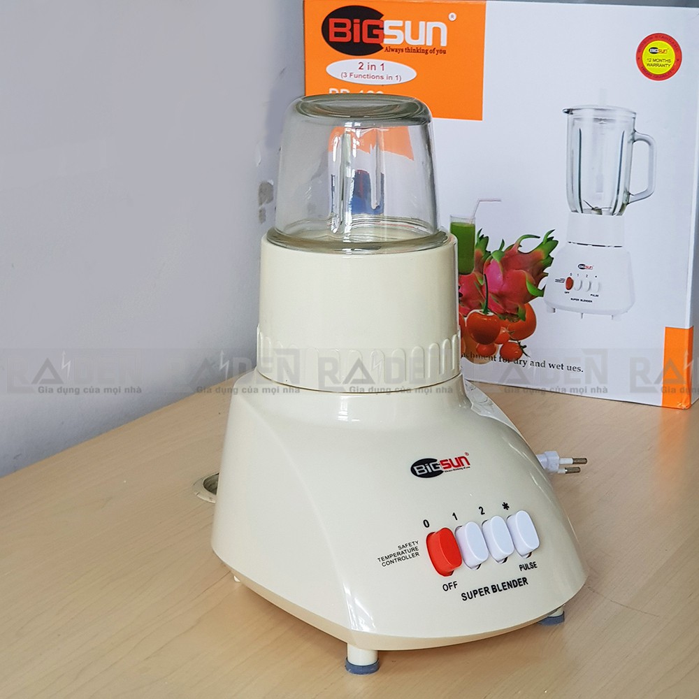 Máy xay sinh tố đa năng 250W, dung tích 1L Bigsun BB-168 (Màu ngẫu nhiên)