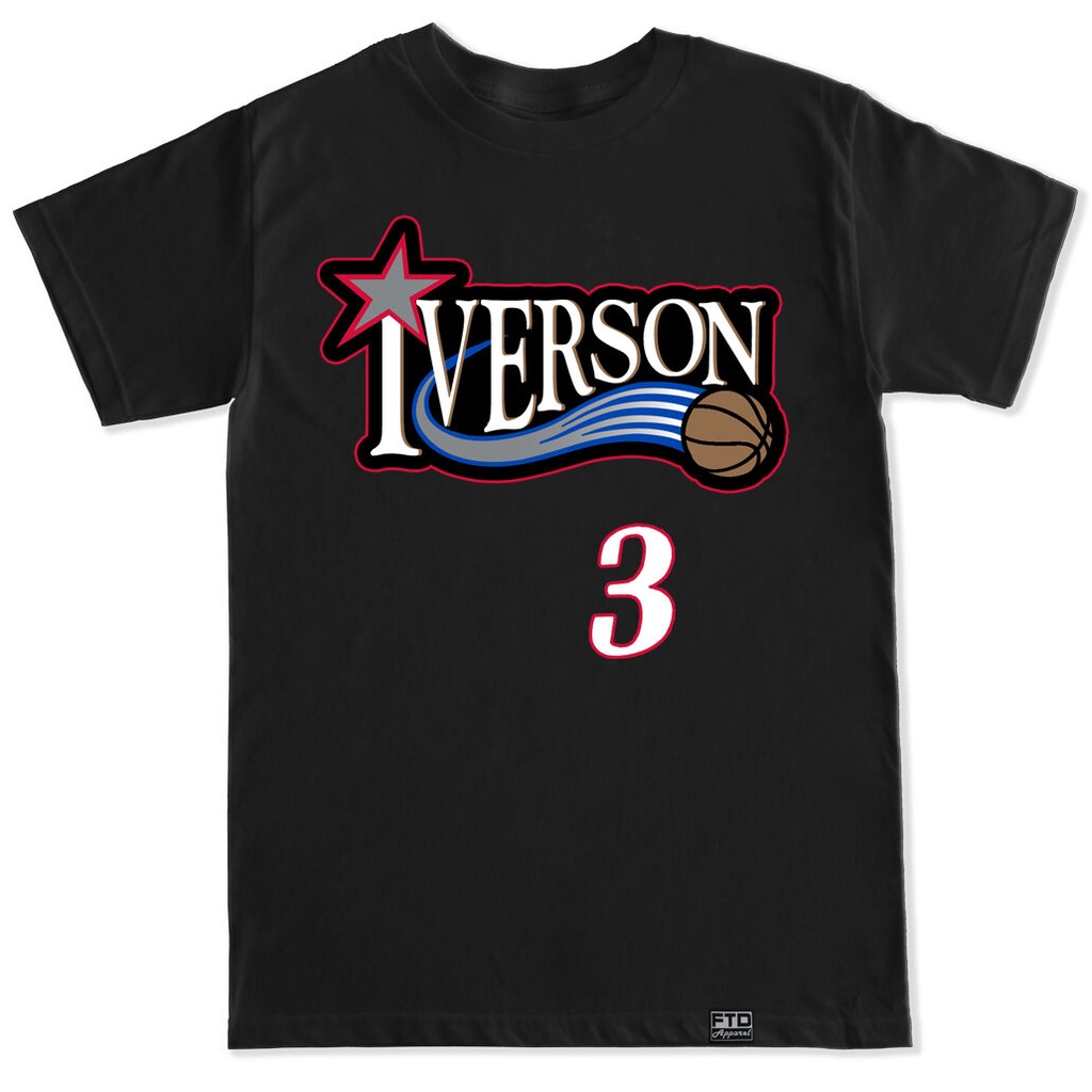 Iverson 3 76Ers 7 Sixers Bóng rổ Allen Ezail Iverson Mvp
