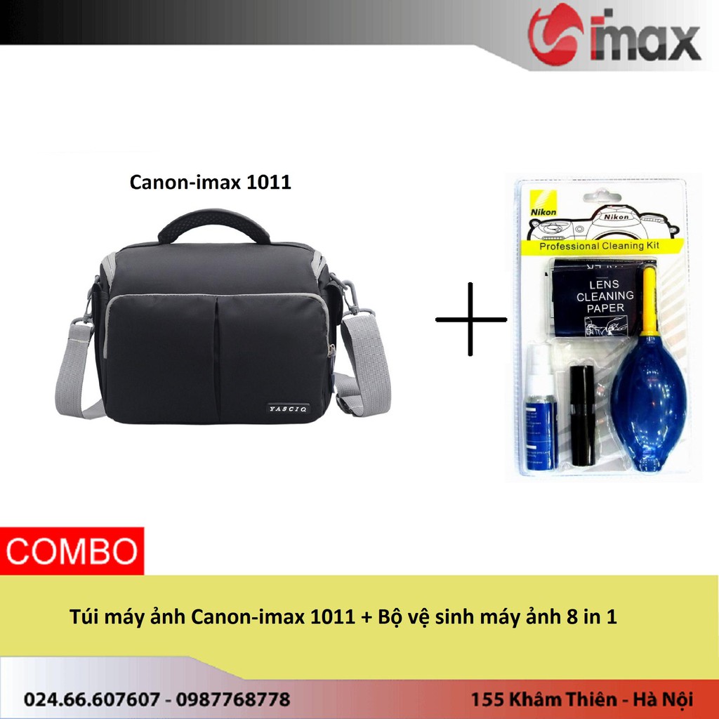 Túi máy ảnh Canon-imax 1011 + Bộ vệ sinh máy ảnh 8 in 1