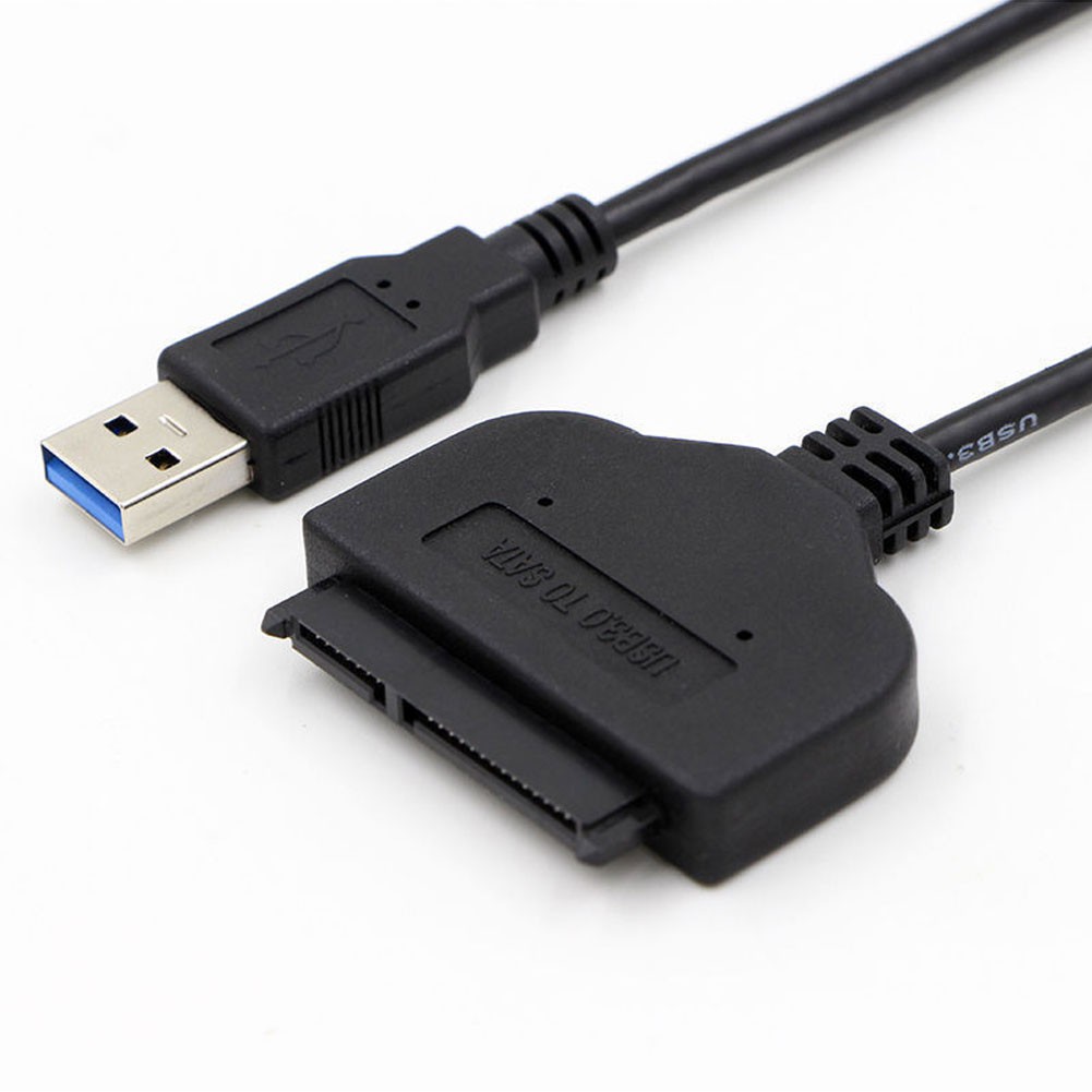 Dây Cáp Chuyển Đổi Hel + Usb 3.0 Sang Sata 7 + 15 Pin Cho Ổ Cứng Hdd Laptop 2.5 Inch