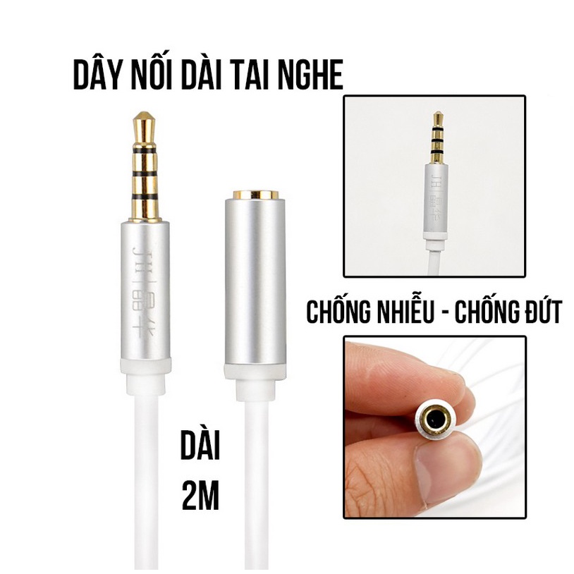 Dây nối dài dây livestream, nối dài tai nghe loại dài 2m cao cấp - Dây livestream - GIÁ 1 SỢI