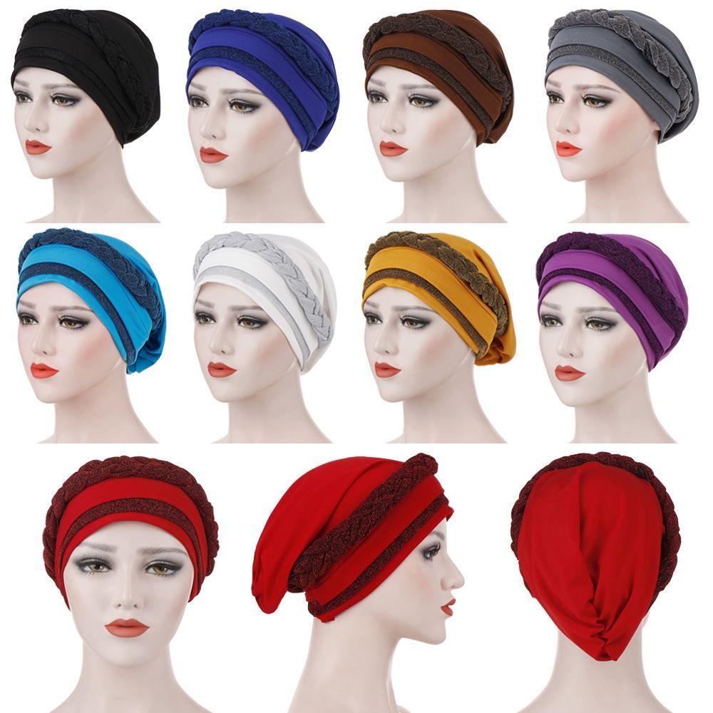 Mũ Turban Vải Satin Phong Cách Ấn Độ Thời Trang Cho Nữ