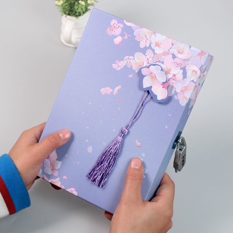 Sổ Tay Nhật Ký Có Mã Khóa Số 96 Inch Hình Trái Tim Dễ Thương