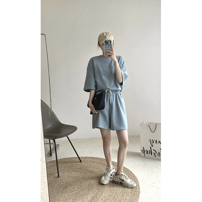 Bộ Quần Áo Mùa Hè Nam 6 Màu Cotton Thoáng Mát Thầm Hút Mồ Hôi Cao Cấp Unisex Basic Streetwear. BCT01