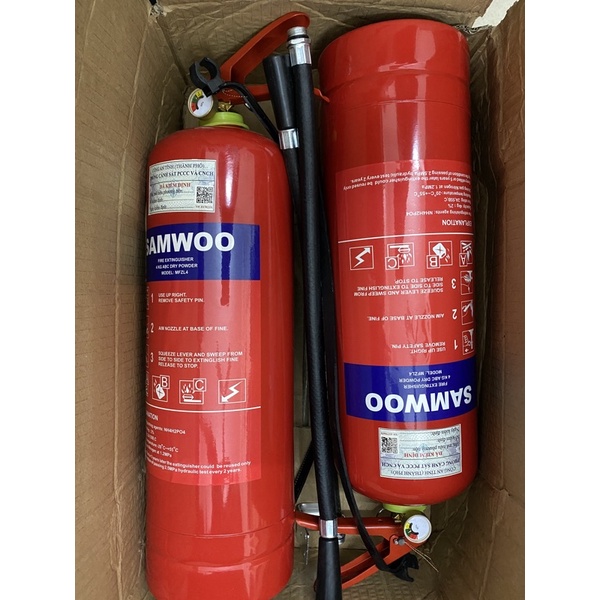 COMBO 1 Bình cứu hoả 4kg ABC và 1 bình chữa cháy CO2 MT3/ Thiết bị PCCC